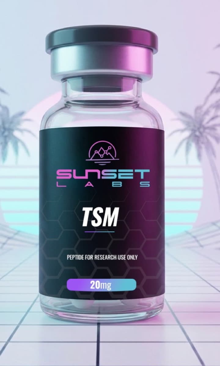 Tesamorelin 20 mg research vial — SUNSET LABS